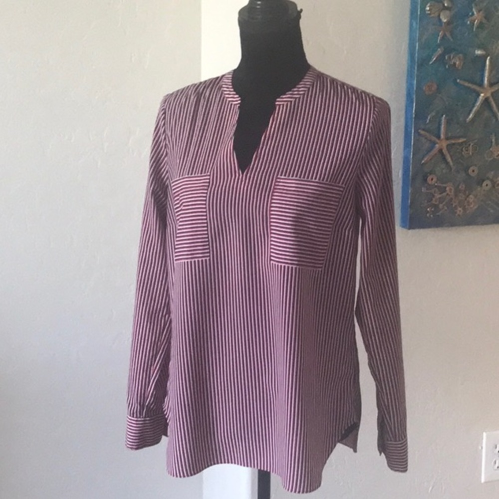 Cabi Franklin Blouse Shirt❤️🤍💙 - Picture 3 of 16